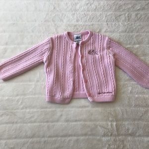 Disney princess baby pink knit sweater